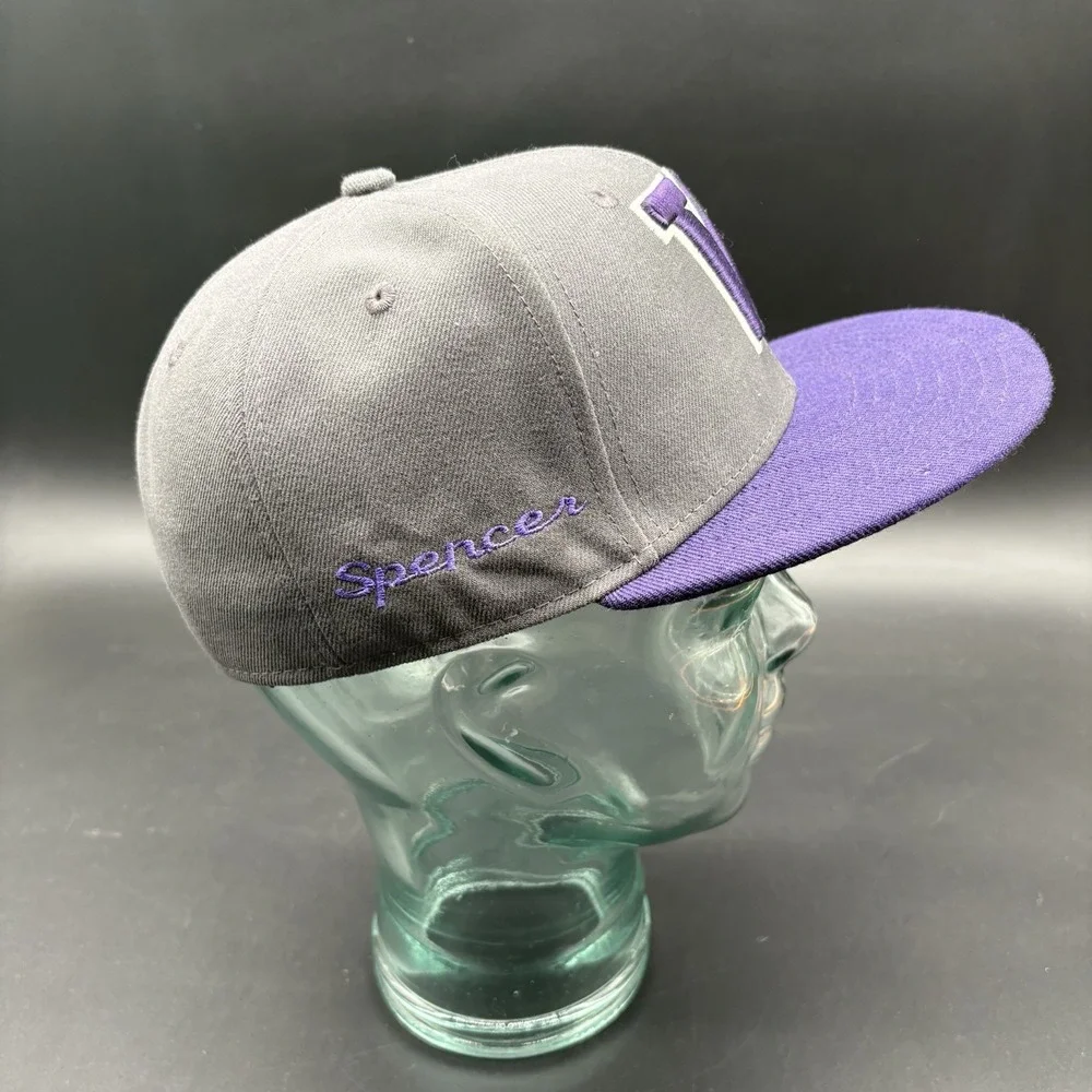 Washington Huskies New Era‎ 59FIFTY Fitted Hat Gray Purple Size 7 1/4 Huskies